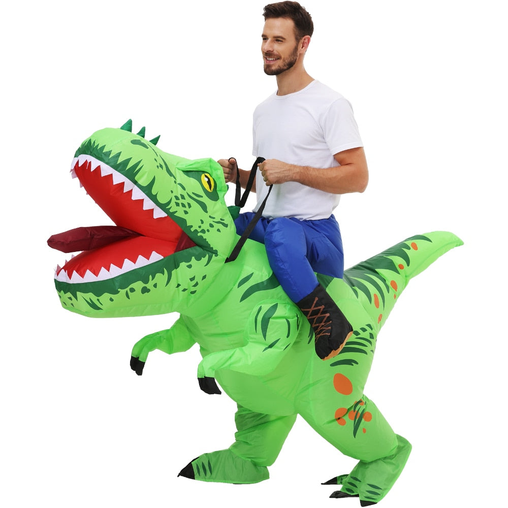 Costume Dinosaure Adulte Cavalier - Le T rex francais